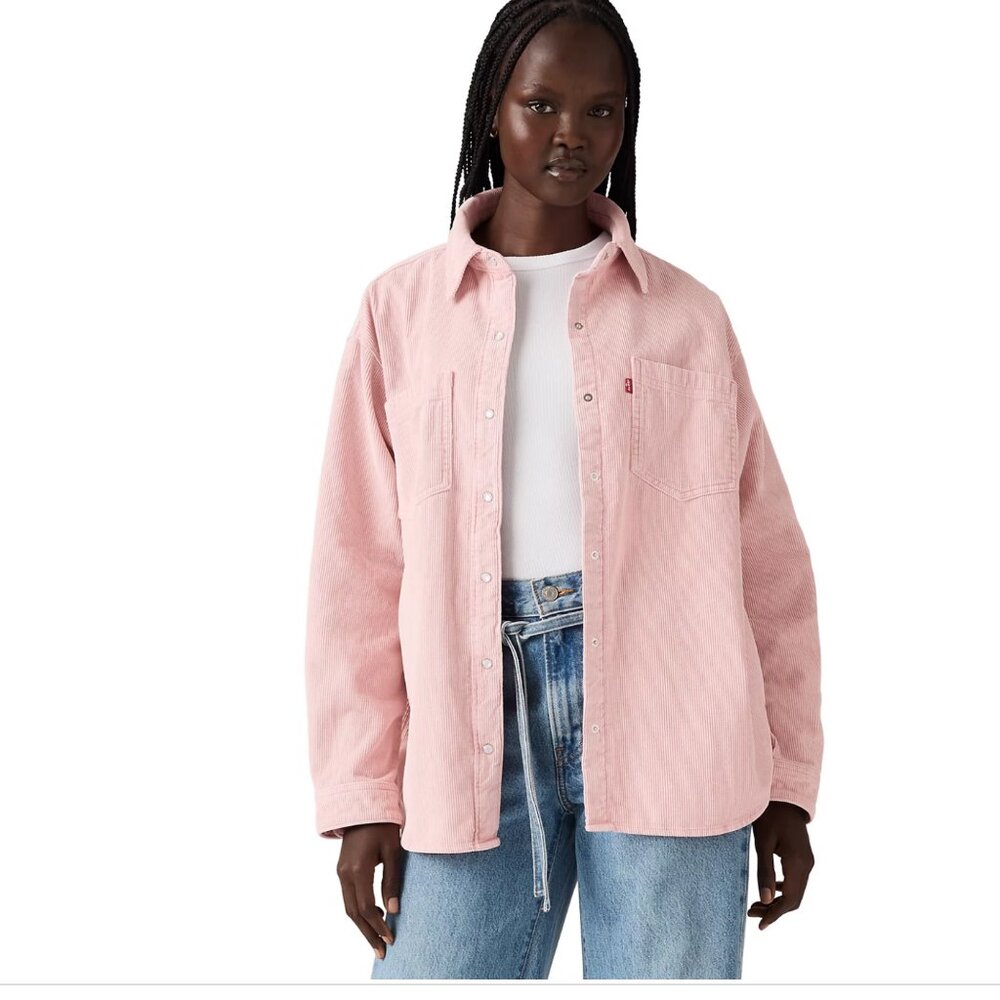 NWT Levi's Women's Iris Overshirt Jacket, (New) Zephyr (Corduroy), X-Large